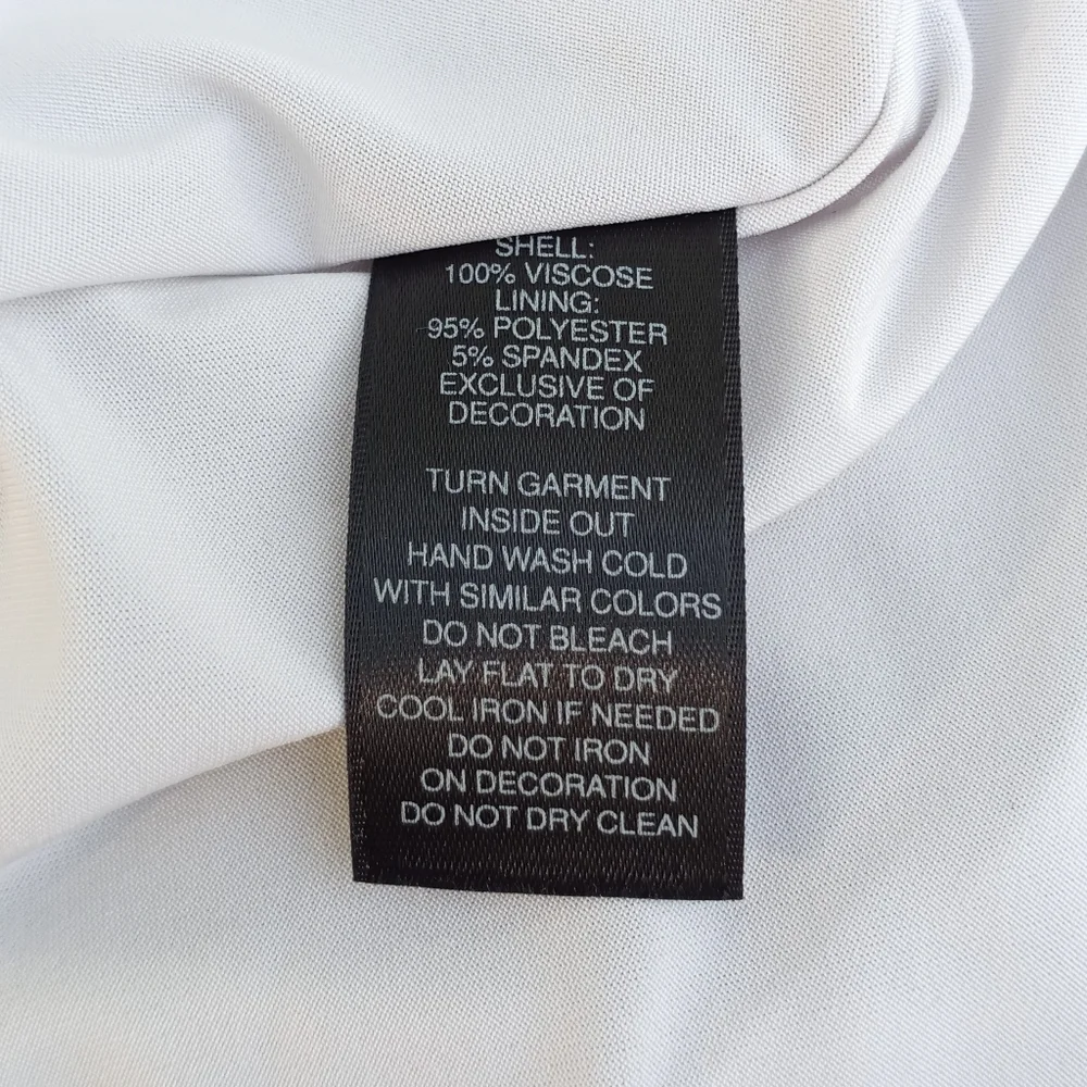 White House Black Market Sleeveless Draping Jeweled Top Jersey Ice Gray X Small - Picture 8 of 10